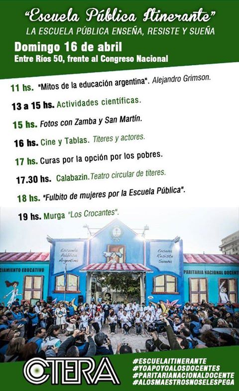 Escuela Pública Itinerante #domingo 16/04