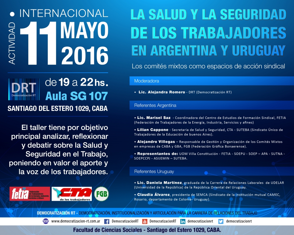 La Salud y la Seguridad de los Trabajadores en Argentina y Uruguay.