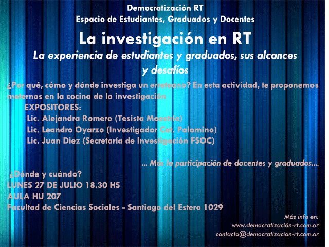 La investigación en RT