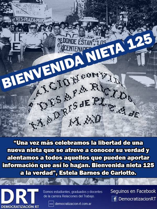 ¡Bienvenida nieta 125!