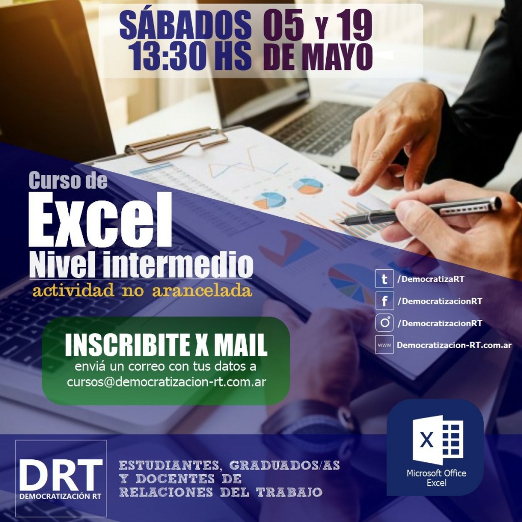 CURSO DE EXCEL – INTERMEDIO –