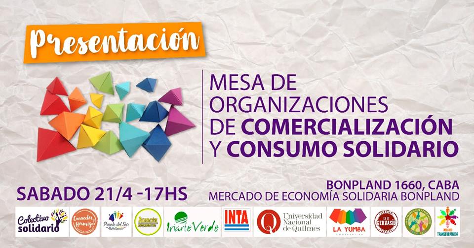 ¡No te lo pierdas! Mesa de Organizaciones de Comercialización y  Consumo Solidario. #EconomíaSocial