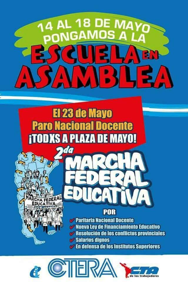 2º Marcha Federal Educativa 23/05/18