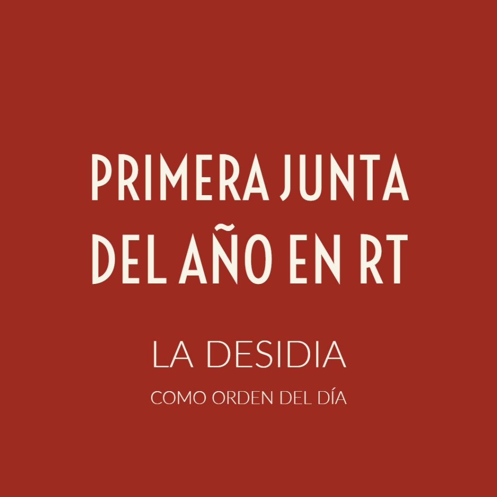 1ra Junta de Carrera del año – La desidia como orden del día