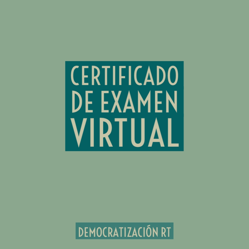 Certificado de examen virtual