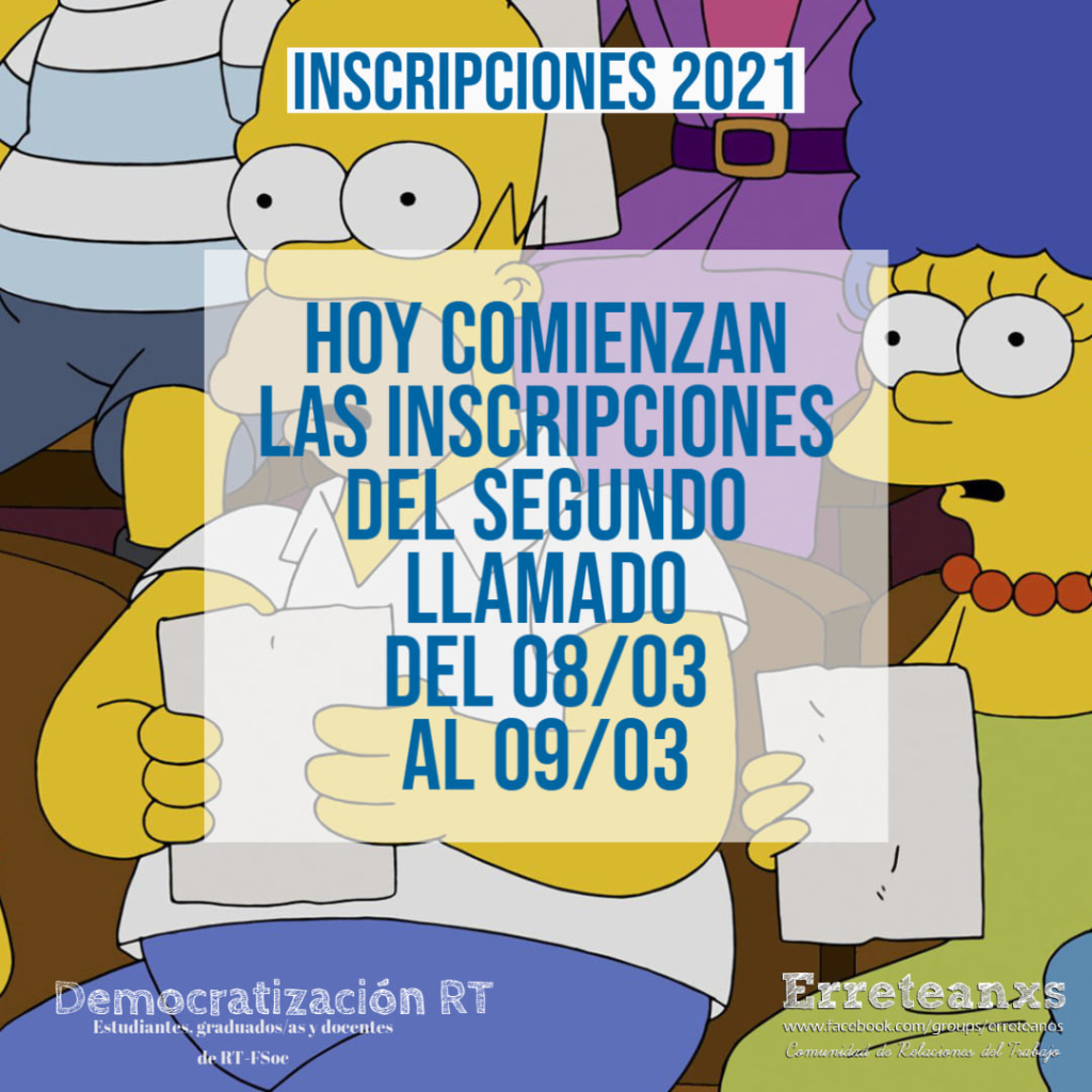 Hoy!! Inscripciones segundo llamado!!