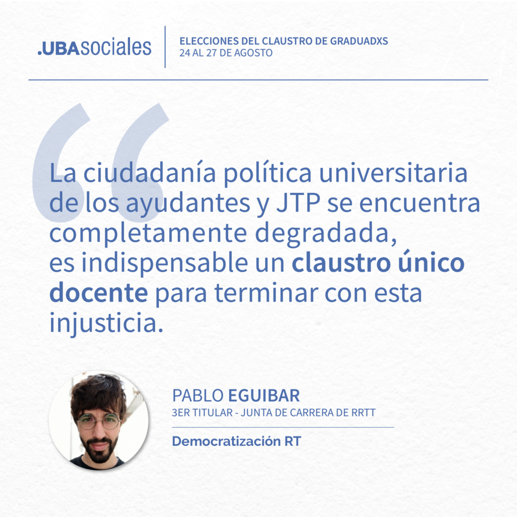 Pablo Eguibar – 3er Titular | Conocé a nuestros/as candidatos/as