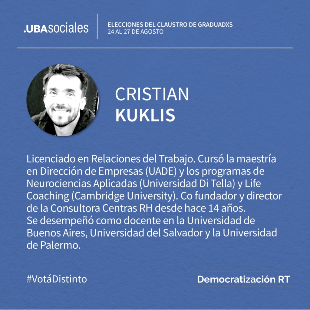 Cristian Kuklis – 4to Suplente | Conocé a nuestros/as candidatos/as