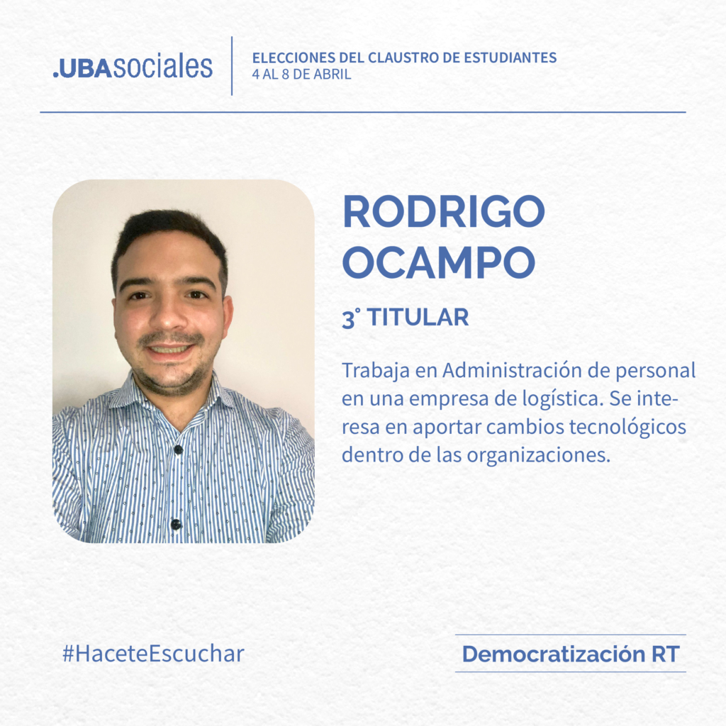 Rodrigo Ocampo | HaceteEscuchar | Votá DRT