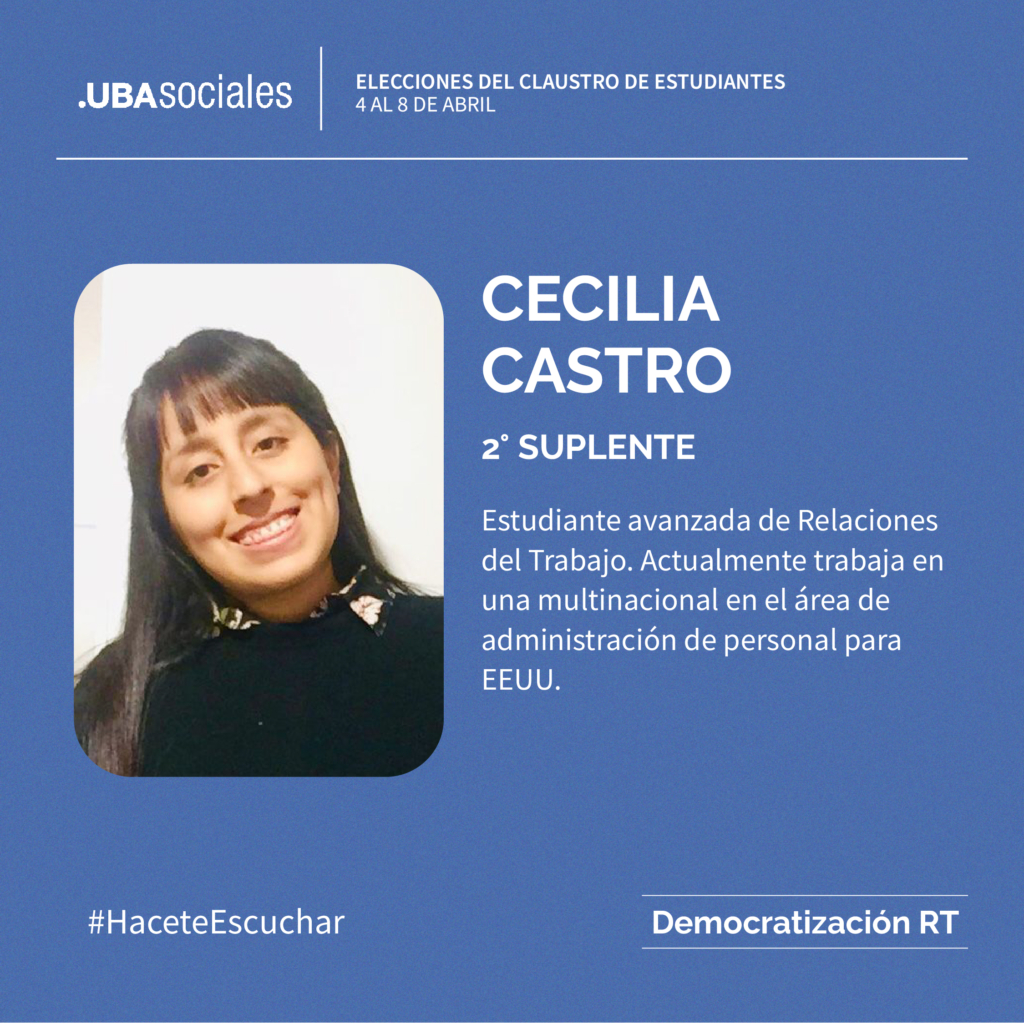 Cecilia Castro | HaceteEscuchar | Votá DRT