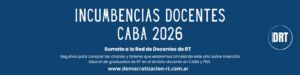 Incumbencias docentes en Relaciones del Trabajo – 2026