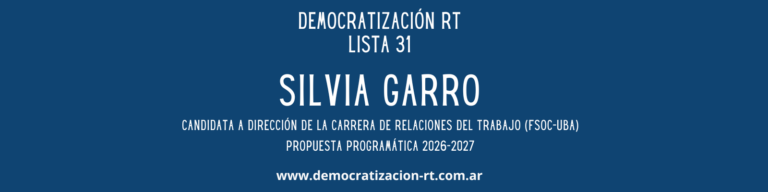 Propuesta programática para la Dirección de la Carrera 2026-2027