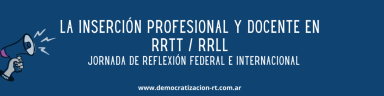 La inserción profesional y docente en RRTT-RRLL