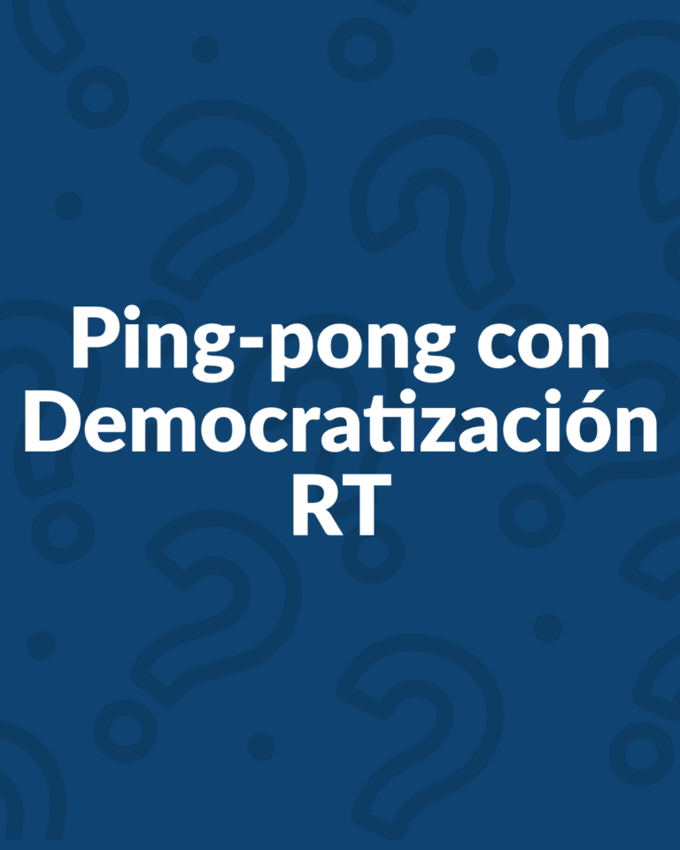 Ping-pong con Democratización RT